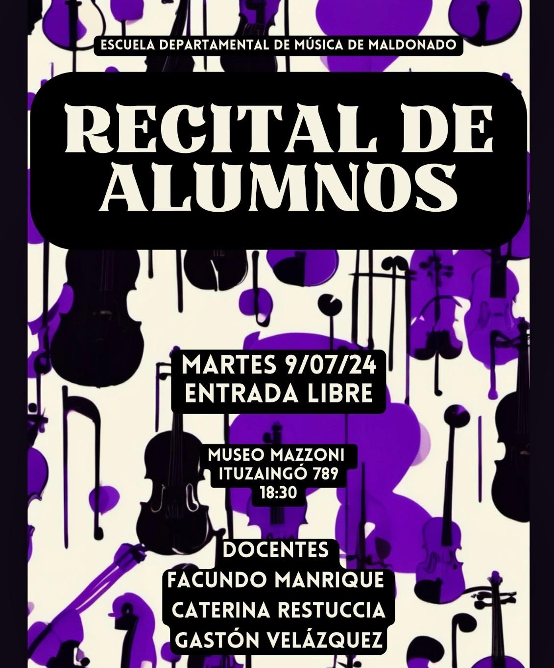 afiche recital