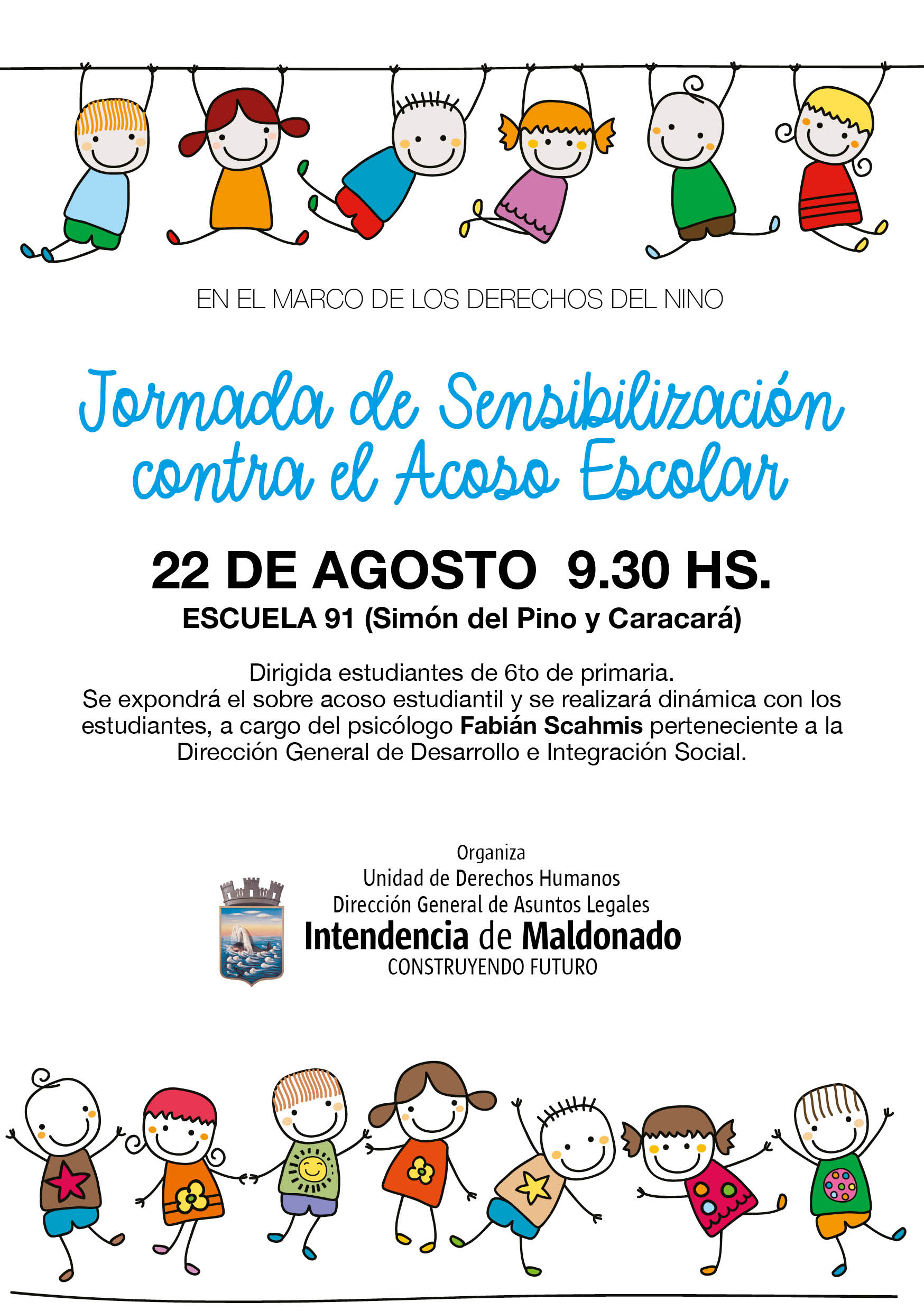 Invitación jornada contra el acoso escolar