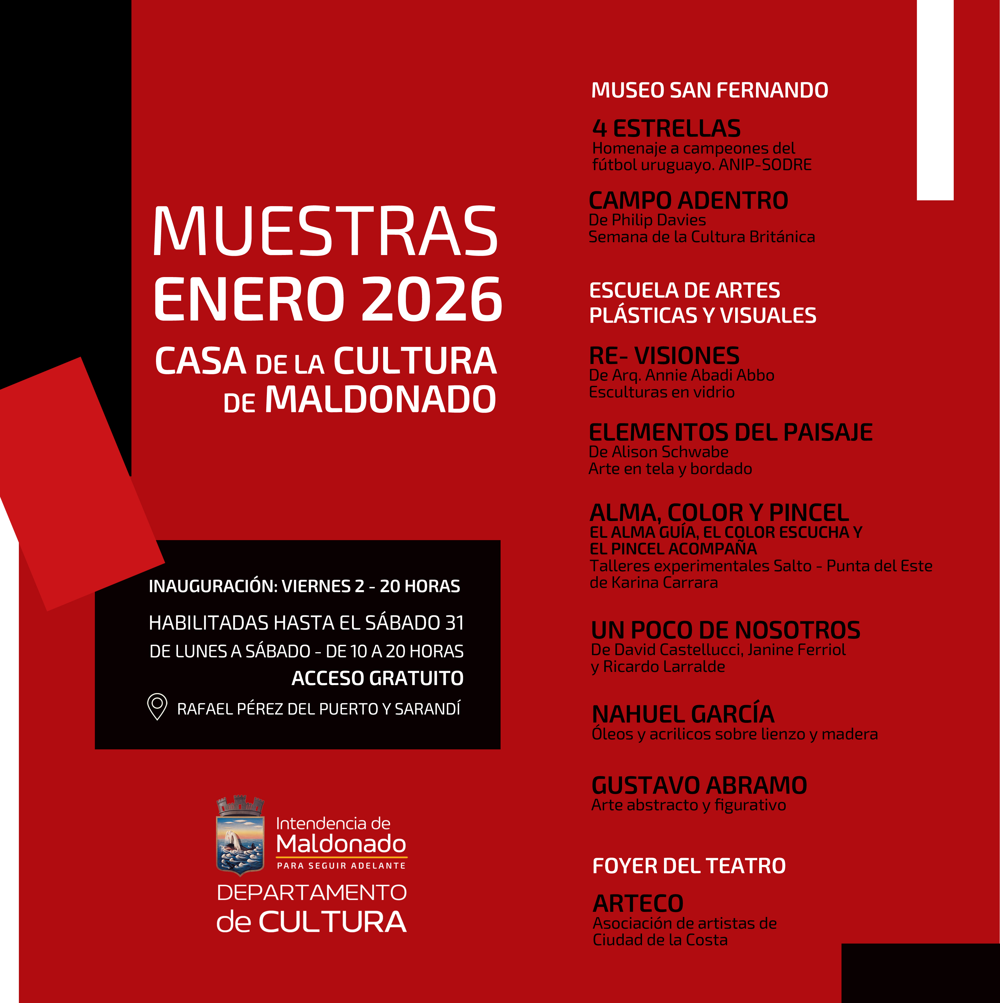 programa muestras enero